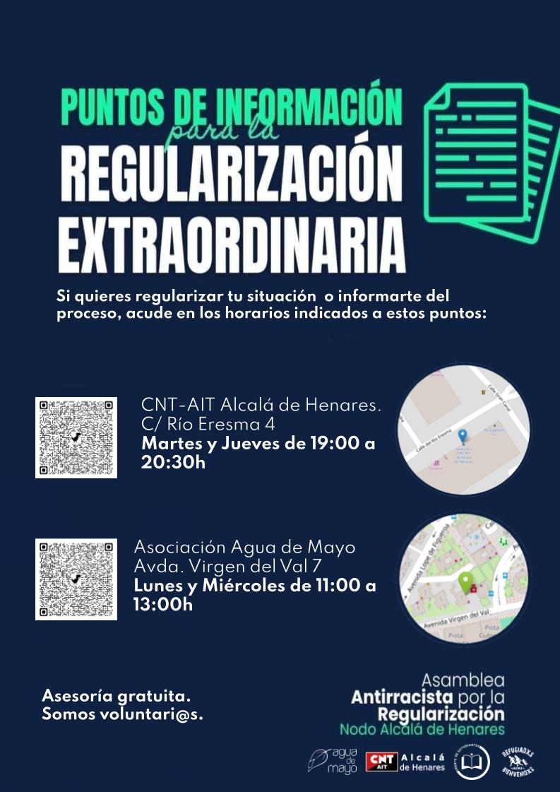 Puntos de información para la regularización extraordinaria
